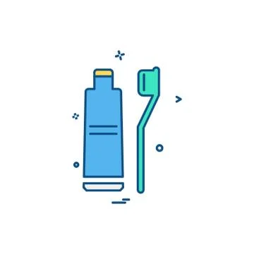 Toothpaste icon design vector Stock Illustration