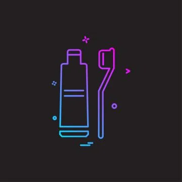 Toothpaste icon design vector 스톡 일러스트