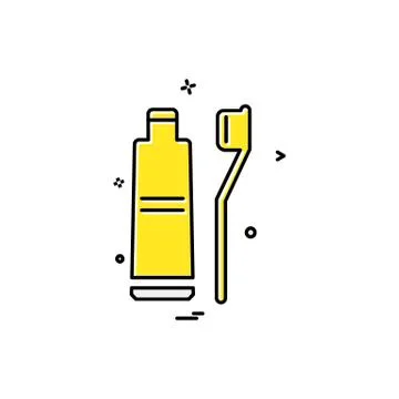 Toothpaste icon design vector Ilustración de archivo