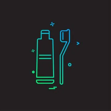Toothpaste icon design vector 스톡 일러스트