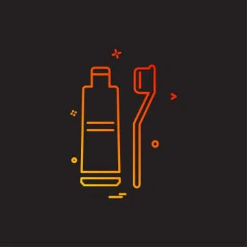 Toothpaste icon design vector 스톡 일러스트