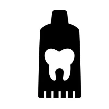 Toothpaste icon element of dentistry icon for mobile concept and web apps. Th Stock Illustration