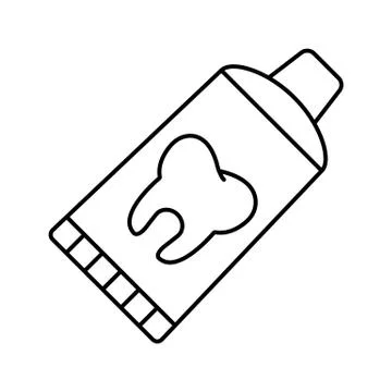 Toothpaste icon element of dentistry icon for mobile concept and web apps. Th Stock Illustration
