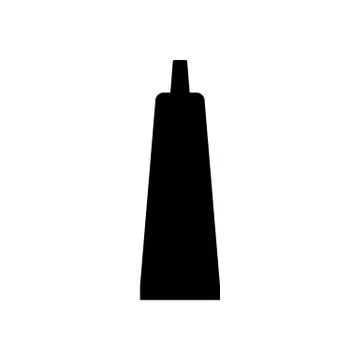 Toothpaste icon silhouette Stock Illustration
