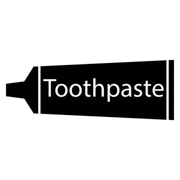 Toothpaste icon vector Stock Illustration