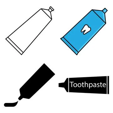 Toothpaste icon vector 스톡 일러스트