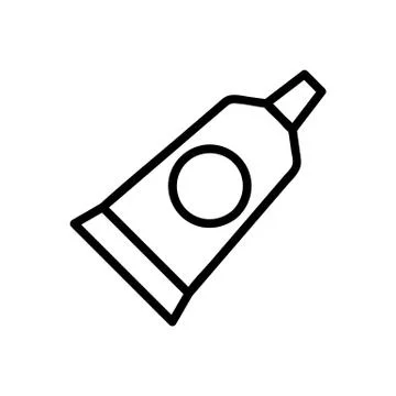 Toothpaste icon vector. Isolated contour symbol illustration Stock Illustration