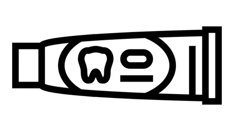 Toothpaste line icon animation 스톡 동영상 224387443