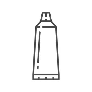 Toothpaste or cream isolated cosmetic tube イラスト素材