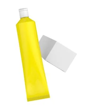 Toothpaste package mockup Stock Illustration