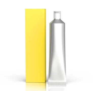 Toothpaste package mockup Stock Illustration