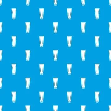 Toothpaste pattern seamless blue Stock Illustration