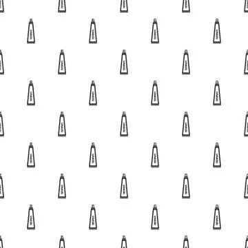 Toothpaste pattern, simple style Stock Illustration