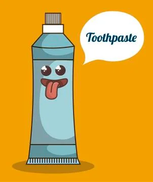 Toothpaste product character icon Stock Illustration