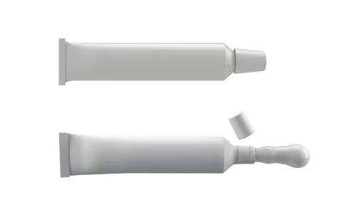 Toothpaste Set isolated on white background. Stock Illustration