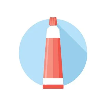 A Toothpaste simple illustration Stock Illustration