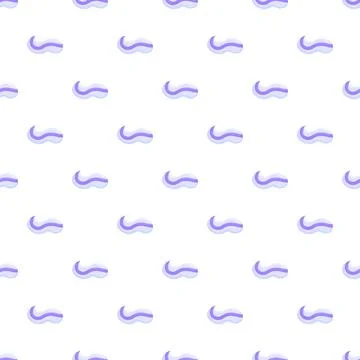 Toothpaste smear pattern for dental hygiene concept Illustrazione stock