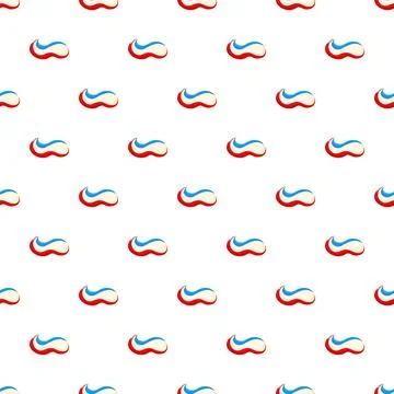 Toothpaste squeezed out in a repeating pattern over white background イラスト素材