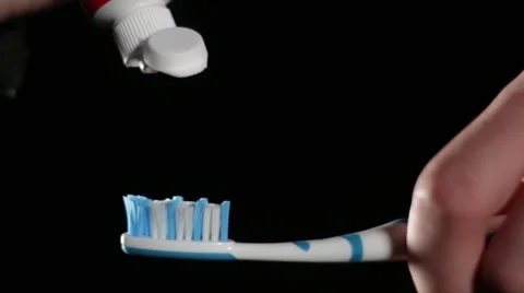Toothpaste Squeezing Stock Footage 58839329