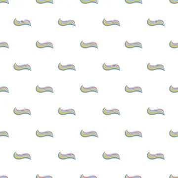 Toothpaste stripes forming seamless dental care pattern Stock Illustration