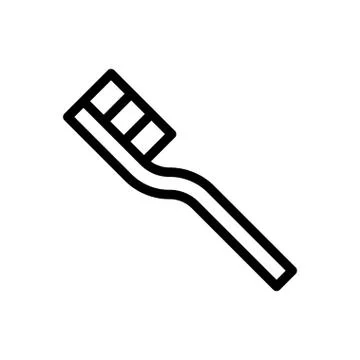 Toothpaste thin line icon イラスト素材