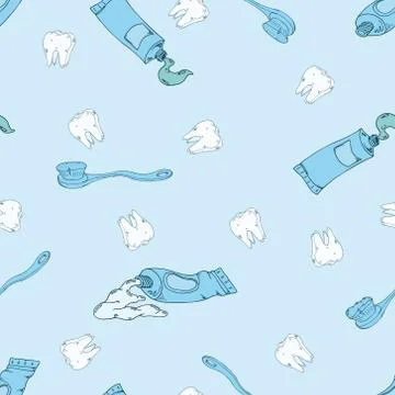 Toothpaste, tooth, dental counter Stock Illustration