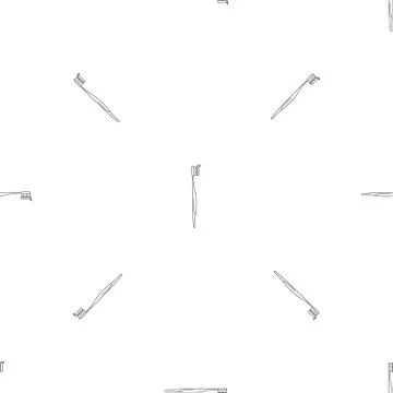 Toothpaste toothbrush icon, outline style Stock Illustration