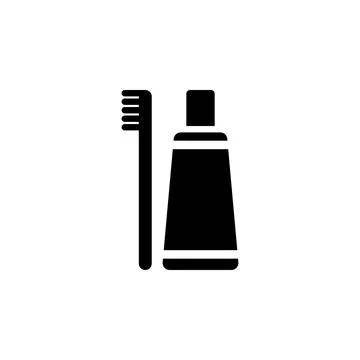 Toothpaste Tube Flat Vector Icon Ilustración de archivo
