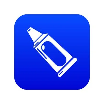 Toothpaste tube icon blue vector Stock Illustration
