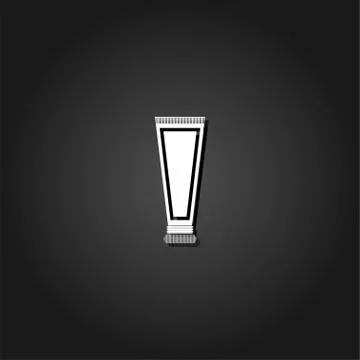 Toothpaste tube icon flat. Stock Illustration