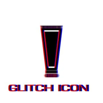 Toothpaste tube icon flat. Stock Illustration