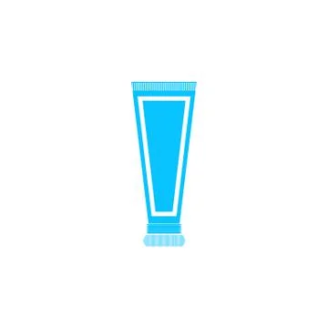 Toothpaste tube icon flat. Stock Illustration