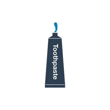 Toothpaste with tube icon. Flat style vector EPS. イラスト素材