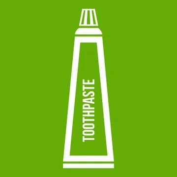 Toothpaste in tube icon green Illustrazione stock