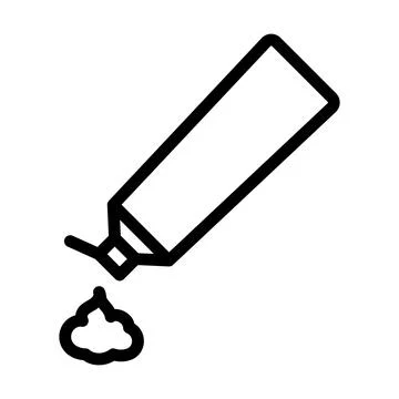 Toothpaste Tube Icon Illustrazione stock