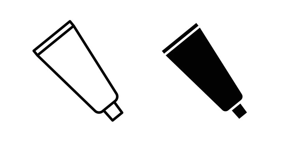 Toothpaste tube icon vector design illustrations Stock Illustration