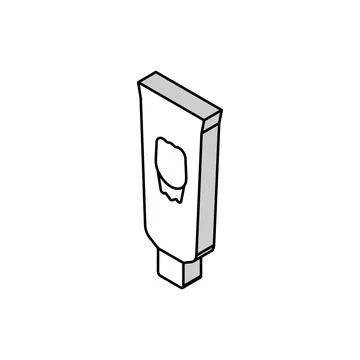 Toothpaste tube isometric icon vector illustration 스톡 일러스트