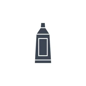 Toothpaste Tube related vector glyph icon. Stock Illustration
