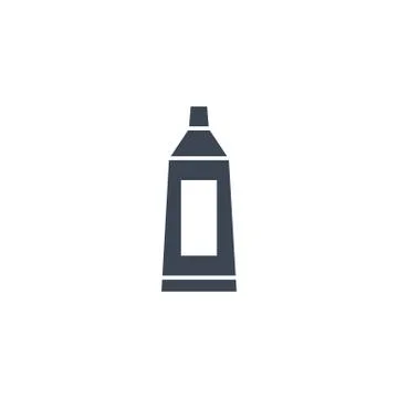 Toothpaste Tube related vector glyph icon. Illustrazione stock