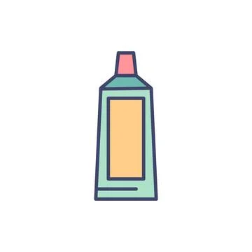 Toothpaste Tube related vector icon. Stock Illustration