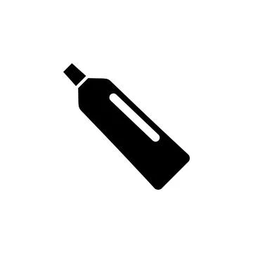 Toothpaste Tube, Tooth Cream Container Solid Flat Vector Icon Isolated on W.. Stockillustratie