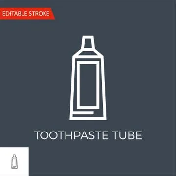 Toothpaste Tube Vector Icon 스톡 일러스트
