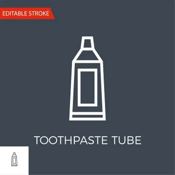 Toothpaste Tube Vector Icon Stock Illustration