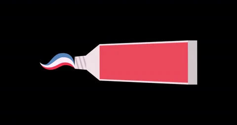 Toothpaste tube vector white isolated cream illustration. Care toothbrush health Stock Footage 141724523