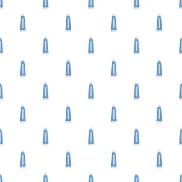 Toothpaste tubes forming a seamless pattern Stock Illustration