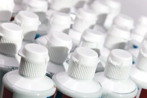 Toothpaste tubes.. Stock Photos