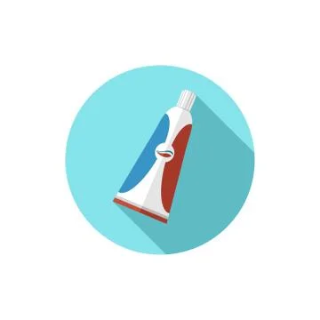 Toothpaste vector simple flat design Stock Illustration