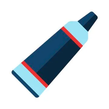 Toothpaste on white background. EPS 10 in trendy flat style isolated. Stock Illustration