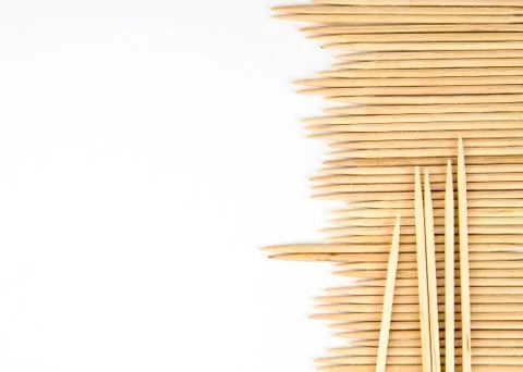 Toothpick background with space for text Stock Photos