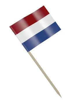 Toothpick with the flag of the Netherlands Stock Illustration